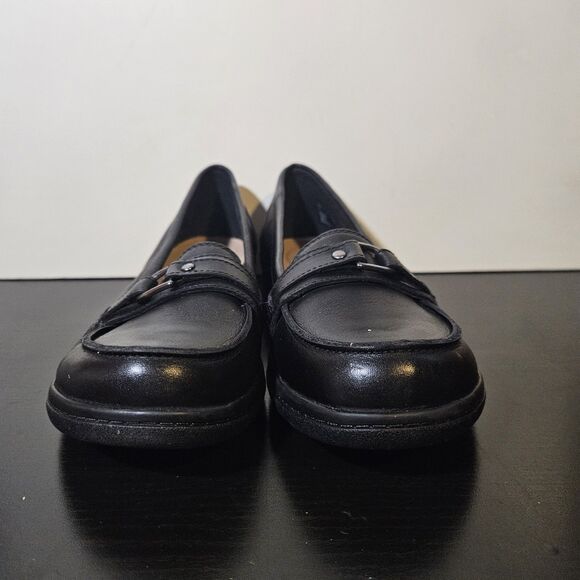 Clarks Black Cheyn Marie Loafer Womens Size 7 Soft Cushion Y2K Office Career - Picture 4 of 11